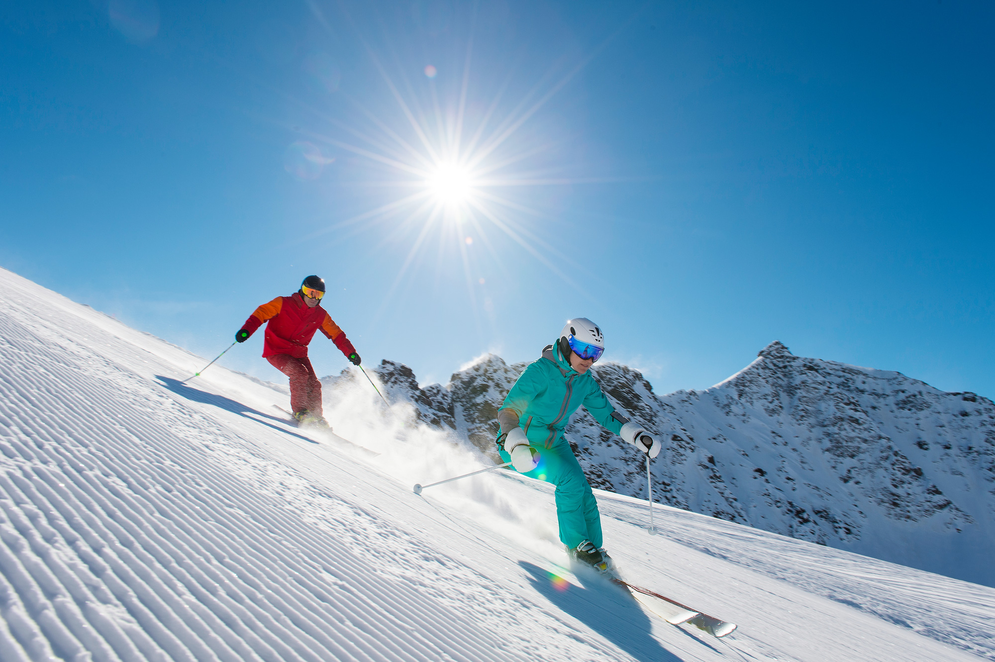 Cross Country Skiing Sun