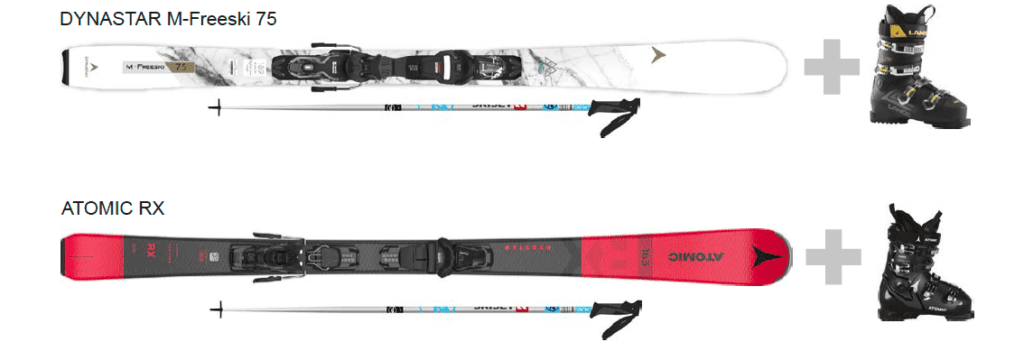 EvolutionPack with SkiBro and Skiset ski hire